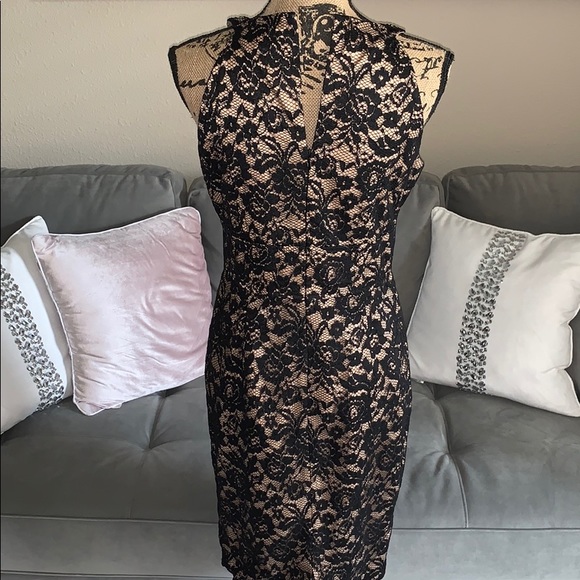 Boston Proper black lace cocktail dress! - Picture 2 of 7